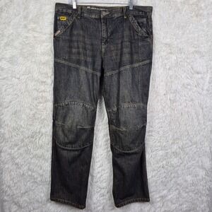 BILT Iron Workers Motorcycle Jeans Kevlar Reinforced Dark Wash Mens 38 Regular